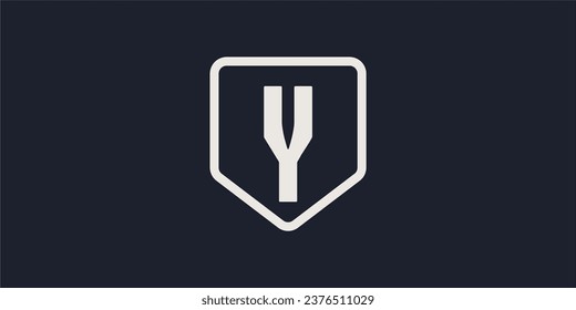 Y Letter Logo Vector Template Abstract Monogram Symbol . letter Y inside the shield  Letter Usable for Best modern, business, company, corporate, premium, sport, technology And future creative logo