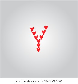 Y letter logo with white background.Nice letter icon design.