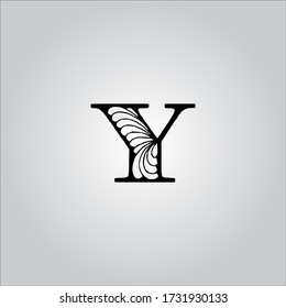 Y letter logo with white background.Nice letter icon.