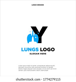 Y Letter Lung Logo Template Illustration Design Illustration Design.