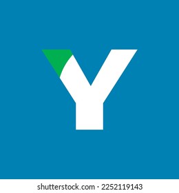 Y letter mark logo design template element. Simple Y text brand identity vector design.