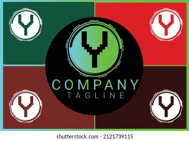 Y letter new logo and icon design