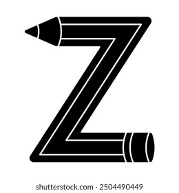 Y letter pencil letter font