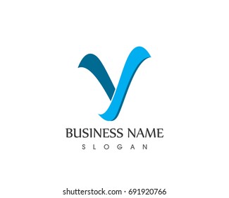Y Letter river  Logo Design 
