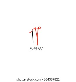 Y letter sew logo vector