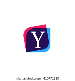 Y letter sign company symbol vector design
