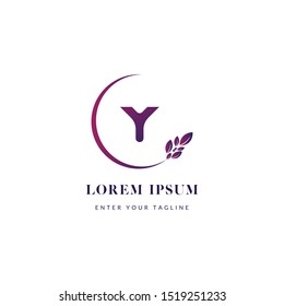 y Letter Simple Minimalist, Concept Letter Y With Frame Modern.