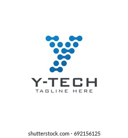 Y letter technology logo