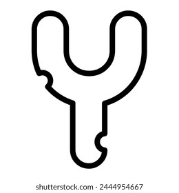 Y letter typeface, vector Mice cheese uppercase font.