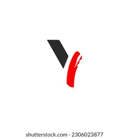 Y letter vector icon Scarry