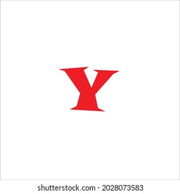 Y LETTER VECTOR LOGO DESIGN COMPANY BLACK