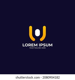 Logotipo de yoga de letra Y con gradiente