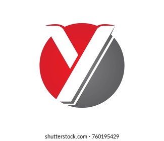 Y letters logos Template
