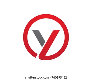 Y letters logos Template