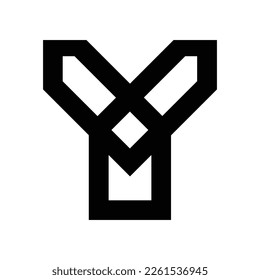 Y-Logo-Symbol-Vorlage