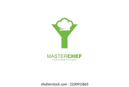 Y logo cafe or restaurant for branding company. cooking template vector illustration for your brand.