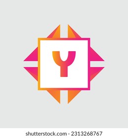 Y logo Colorful Vector Design. Icon Concept. Abstract modern
