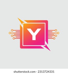 Y logo Colorful Vector Design. Icon Concept. Abstract modern
