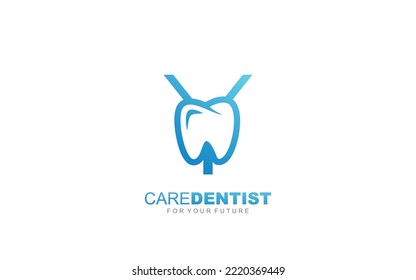 Y logo dentist for branding company. letter template vector illustration for your brand.