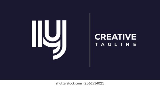 I and Y logo design. IY abstract Letters Logo Monogram. This logo design is the process of creating a visual symbol that represents a brand, company, or individual.
