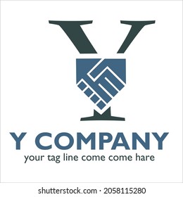 Y logo design on Business and Consulting theme