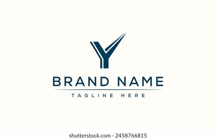 Y logo Design Template Vector Graphic Branding Element.
