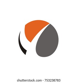Y logo design template vector
