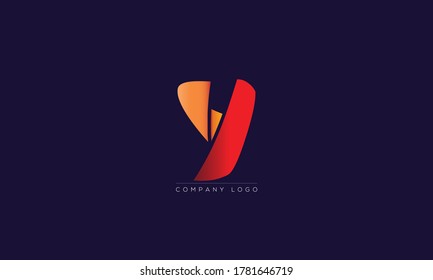 Símbolo del icono del vector de diseño del logotipo Y