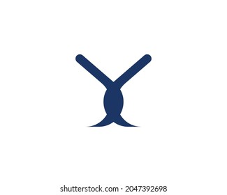 Y logo design vector template