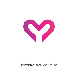 Y logo design vector template