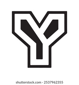 Y logo design with white background 