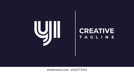 Y and I logo design. YI abstract Letters Logo Monogram. This logo design is the process of creating a visual symbol that represents a brand, company, or individual.