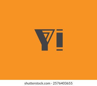 Y and I logo design. YI abstract Letters Logo Monogram. This logo design is the process of creating a visual symbol that represents a brand, company, or individual.