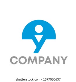 y logo icon design template sign