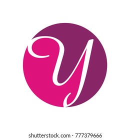 Y logo initial letter design template vector illustration
