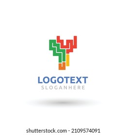 Y logo, Y letter logo, geometric logo