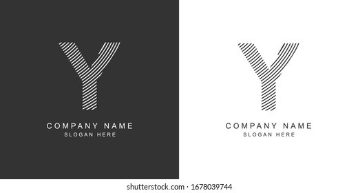 Y logo. Y letter icon. Vector illustration.