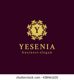 Y Logo Luxury Monogram.Vintage logo,Logo Design,Boutique Logo,Ornament Logo,Monogram,Vector Decoration