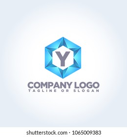Y LOGO MODERN TEMPLATE