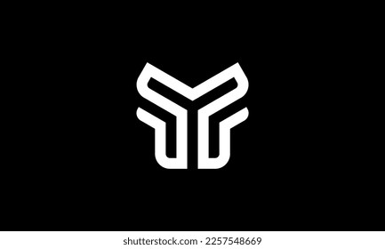 Y logo of one sharp rounded line