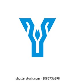 y logo template