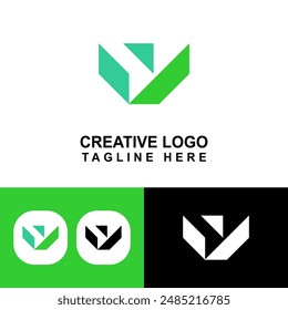 Y logo template design. It can also be V or YV