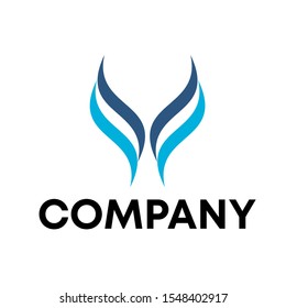 Y logo vector design template sign