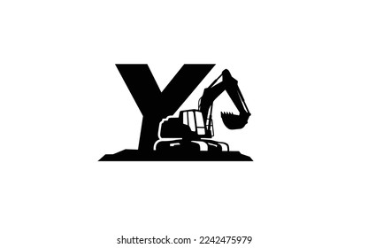 Y Logo with wave letter concept for template 