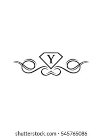 Y Luxury initial logo icon