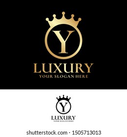 Y Luxury Logo Design Template Inspiration, Vector, Illustration.