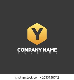 y modern letter logo template