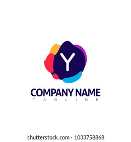 y modern letter logo template