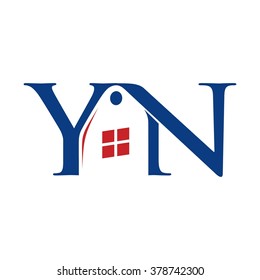 y and n logo vector.