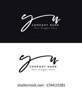 Y N YN Initial letter handwriting and signature logo.	
